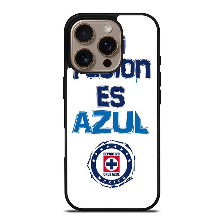 CRUZ AZUL FOOTBALL QUOTE iPhone 16 Pro Case Cover