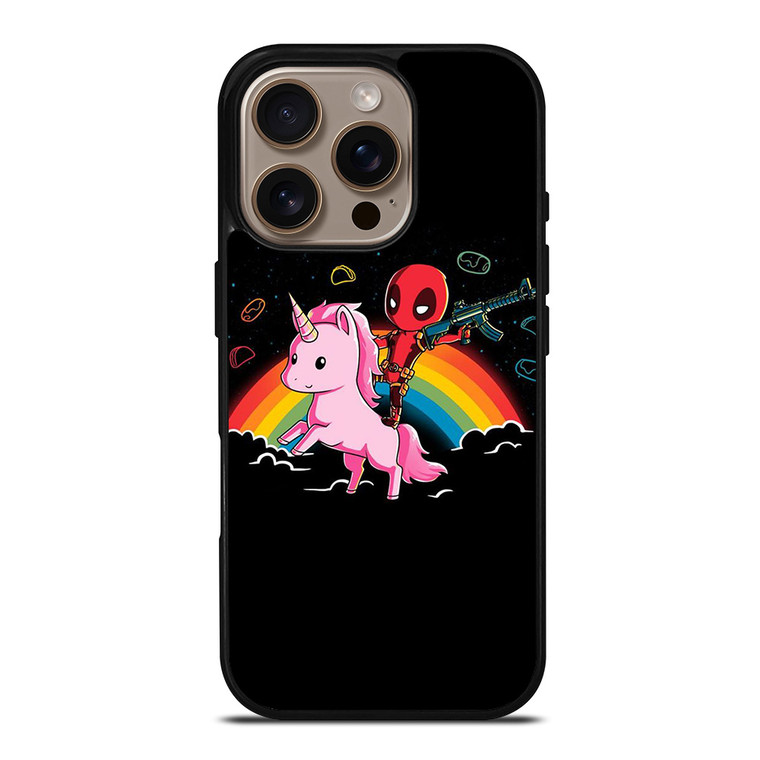 DEADPOOL AND UNICORN CUTE iPhone 16 Pro Case Cover