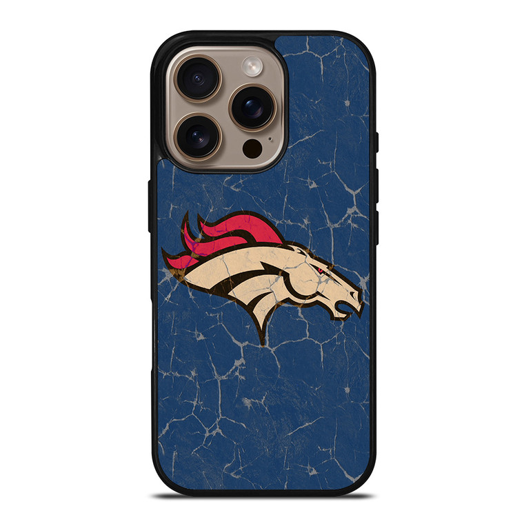 DENVER BRONCOS BROKEN LOGO iPhone 16 Pro Case Cover