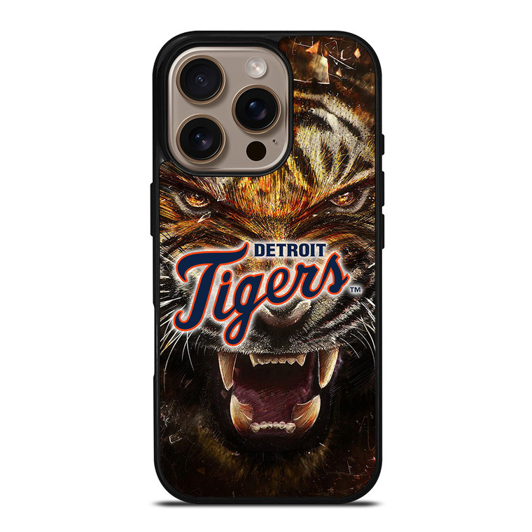DETORIT TIGERS CLUB ICON BASEBALL TEAM MLB LOGO iPhone 16 Pro Case Cover