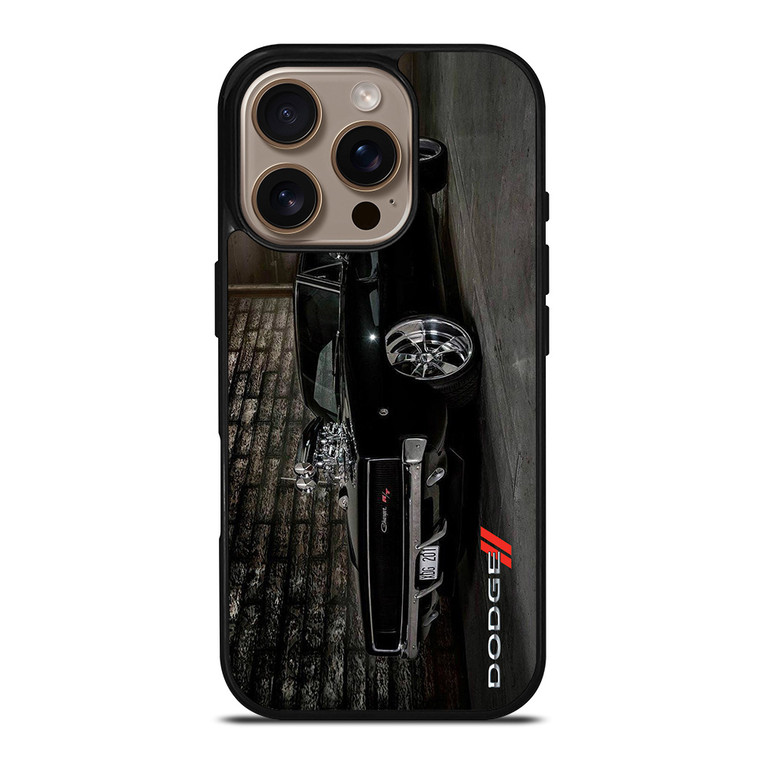DODGE CHARGER BLACK CAR iPhone 16 Pro Case Cover