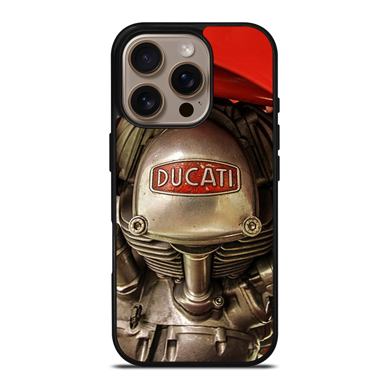 DUCATI ENGINE LOGO RETRO iPhone 16 Pro Case Cover