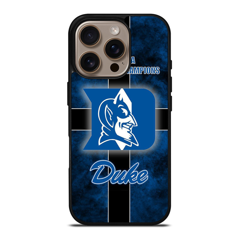 DUKE BLUE DEVILS BASKETBALL CHAMPIONS iPhone 16 Pro Case Cover