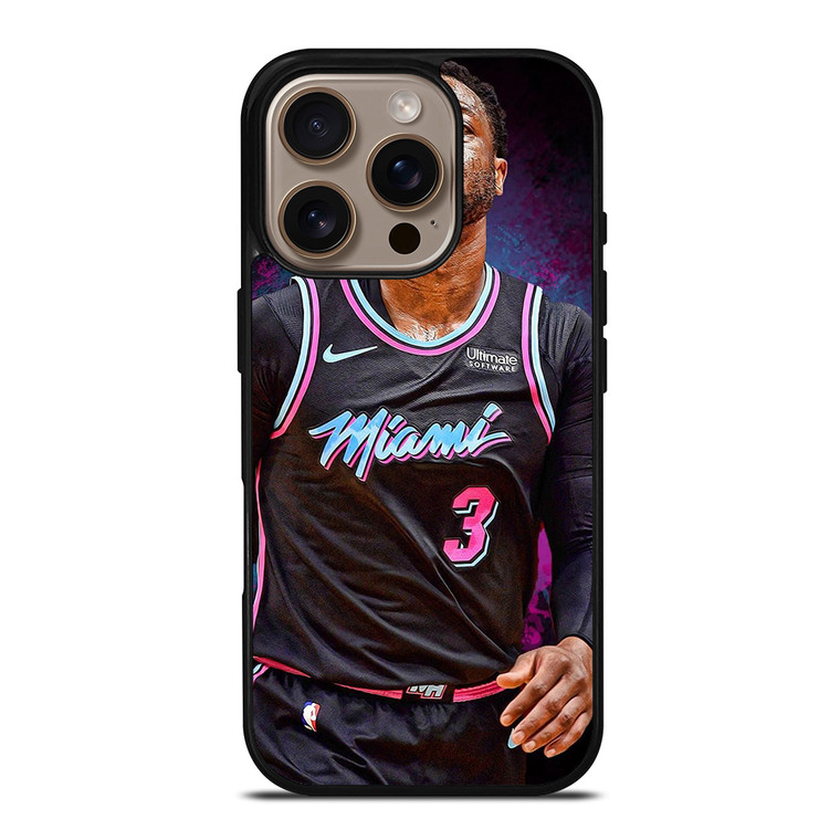 DWYANE WADE MIAMI HEAT NBA iPhone 16 Pro Case Cover