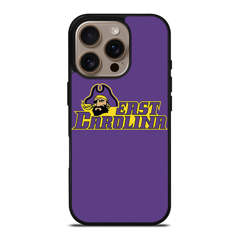 ECU EAST CAROLINA PIRATES UNIVERSITY FOOTBALL LOGO iPhone 16 Pro Case Cover