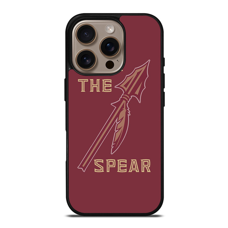 FLORIDA STATES UNIVERSITY FSU SEMINOLES LOGO FEAR THE SPEAR iPhone 16 Pro Case Cover