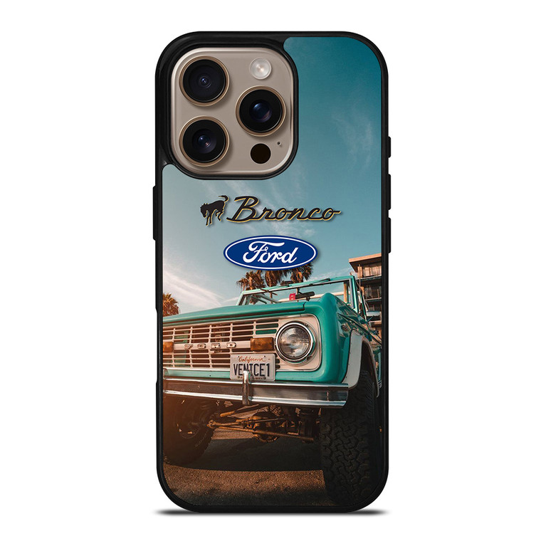 FORD BRONCO RETRO CAR LOGO iPhone 16 Pro Case Cover