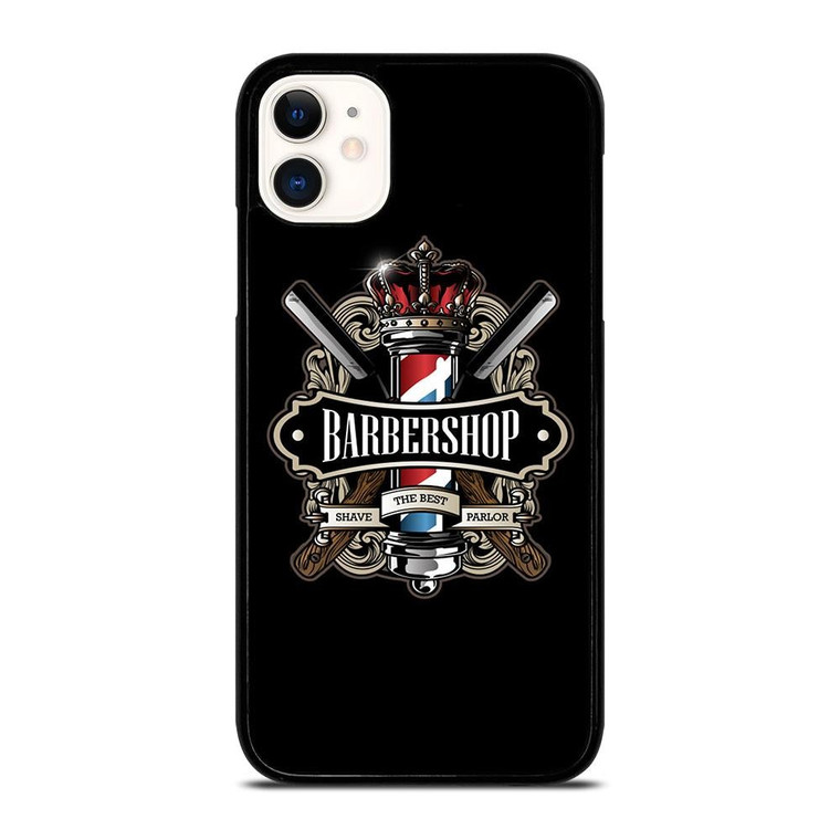 BARBERSHOP POLE HAIR CUT LOGO iPhone 11 Case Cover