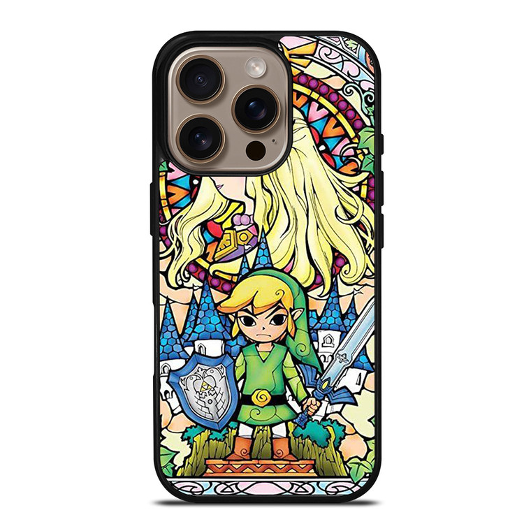 GAMES LEGEND OF ZELDA GLASS ART iPhone 16 Pro Case Cover
