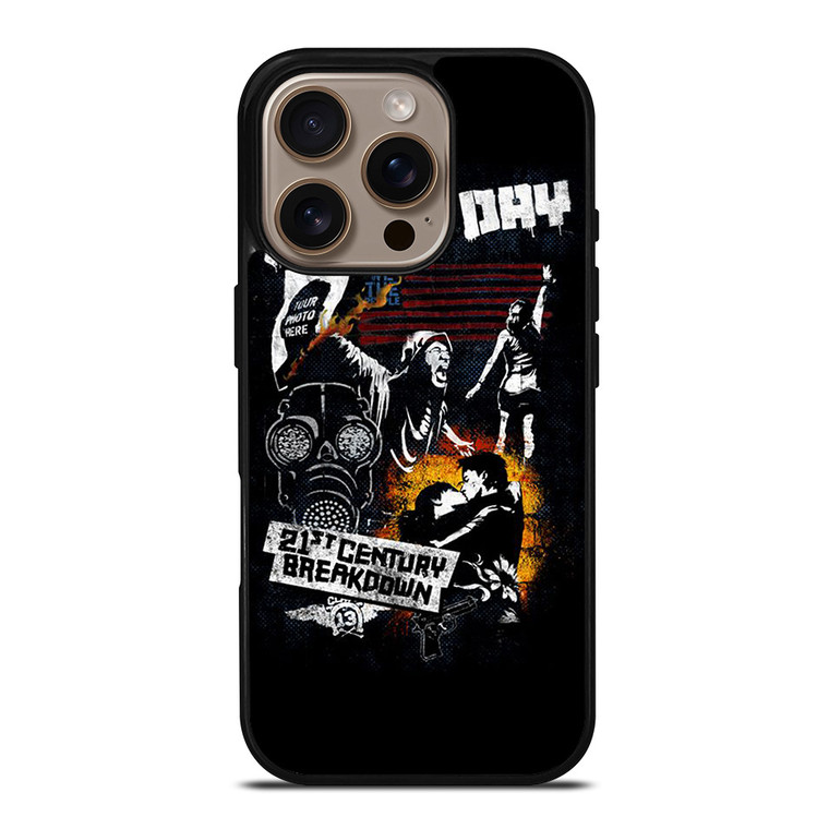 GREEN DAY BAND POSTER iPhone 16 Pro Case Cover