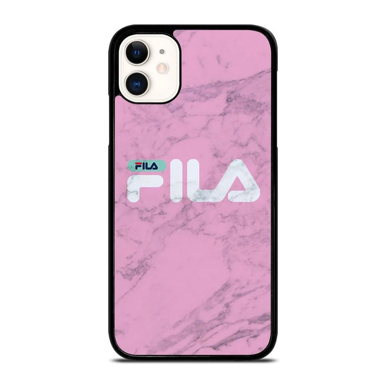 FILA SPORT PINK MARBLE LOGO iPhone 11 Case Cover