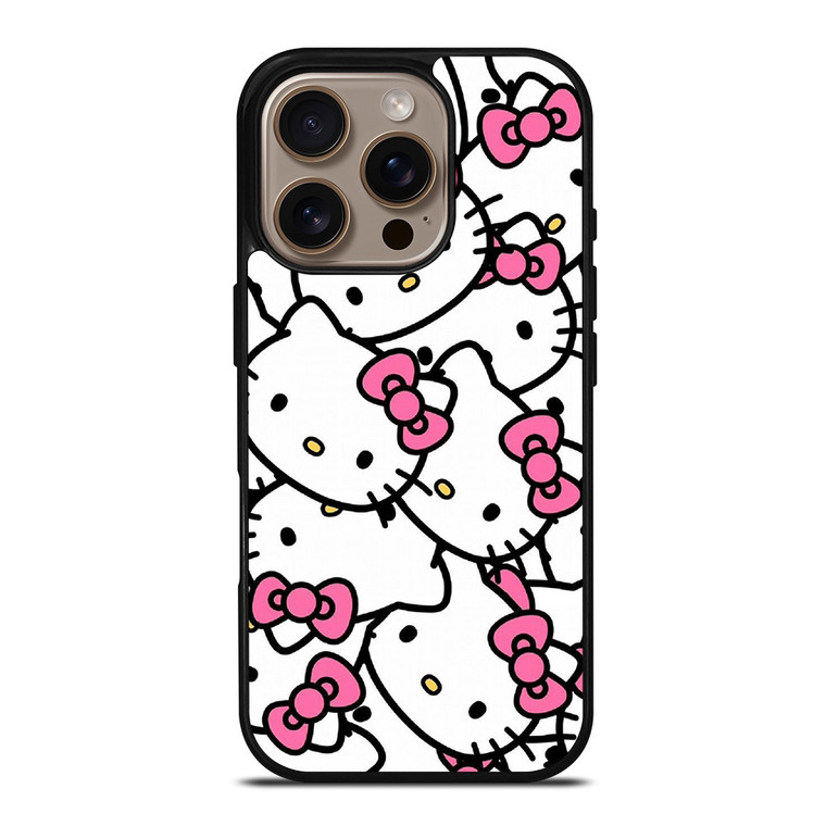 HELLO KITTY FACE COLLAGE iPhone 16 Pro Case Cover