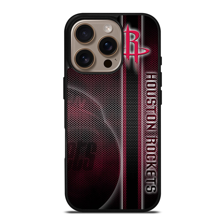 HOUSTON ROCKETS METAL LOGO iPhone 16 Pro Case Cover