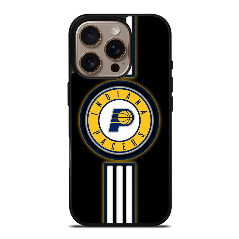 INDIANA PACERS STRIPE LOGO iPhone 16 Pro Case Cover