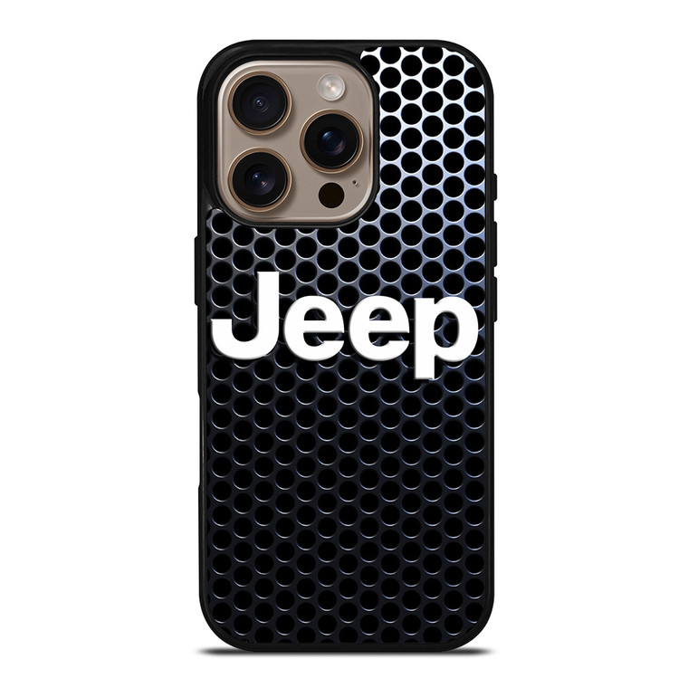 JEEP LOGO METAL ICON iPhone 16 Pro Case Cover