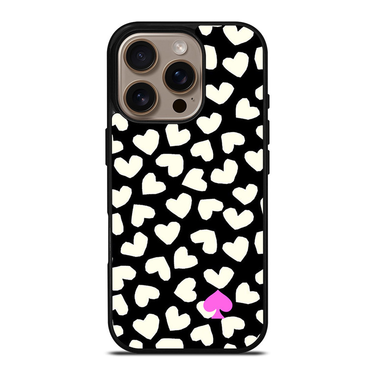 KATE SPADE LOVE HEART POLKADOTS iPhone 16 Pro Case Cover