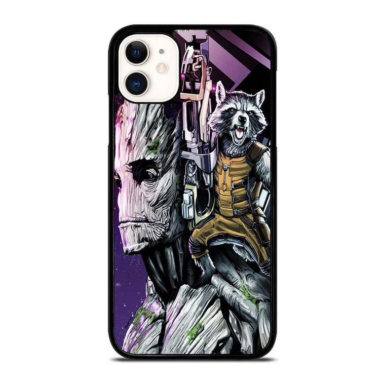 ROCKET RACCOON AND GROOT MARVEL iPhone 11 Case Cover