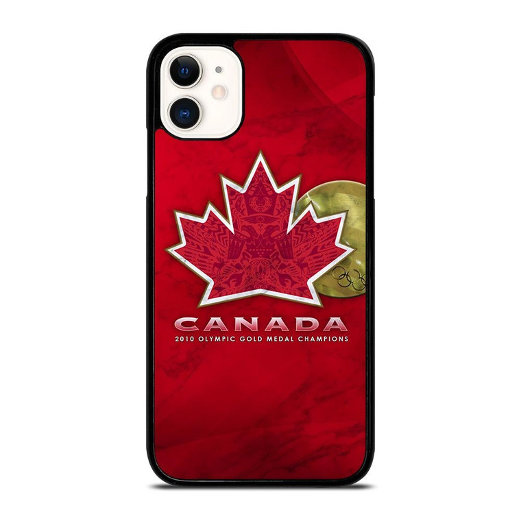 TEAM CANADA HOCKEY LOGO MARBLE iPhone 11 Case Cover
