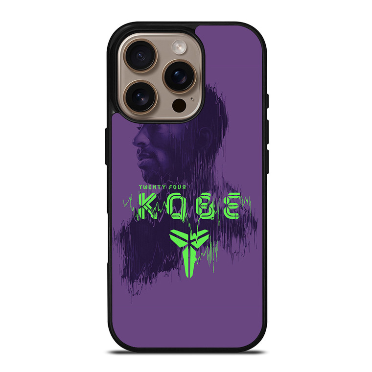 KOBE BRYANT TWENTY FOUR BLACK MAMBA iPhone 16 Pro Case Cover
