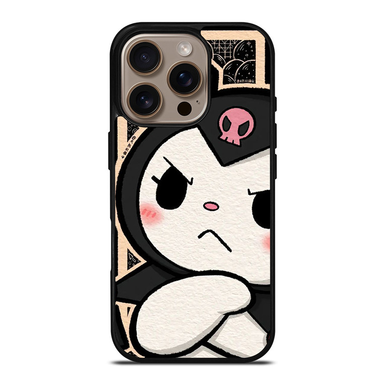 KUROMI SANRIO CARTOON MAD iPhone 16 Pro Case Cover