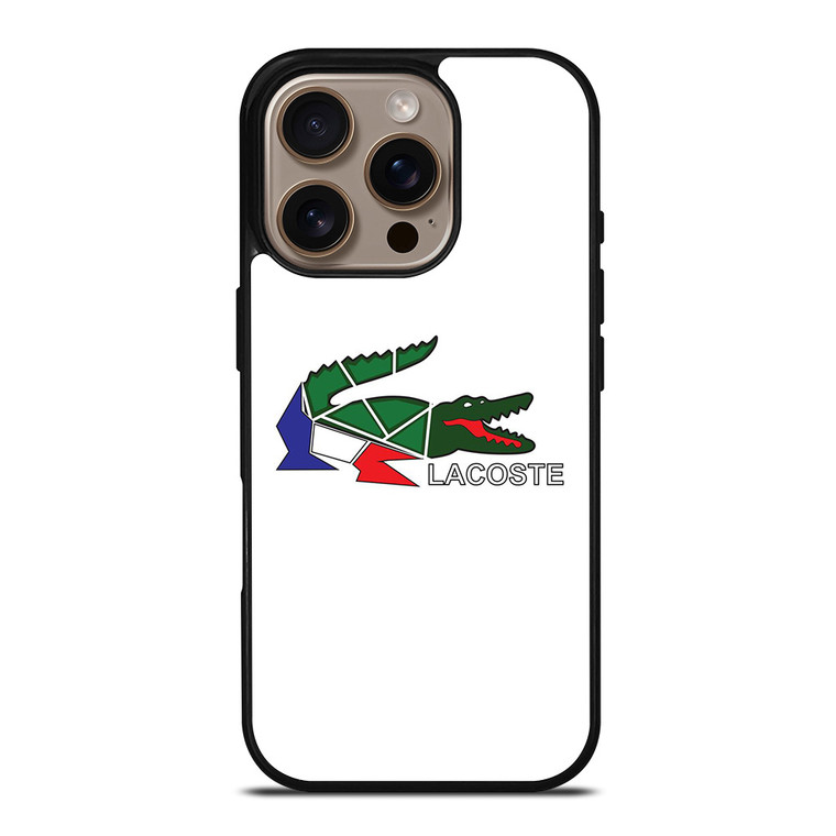 LACOSTE LOGO MOZAIC iPhone 16 Pro Case Cover