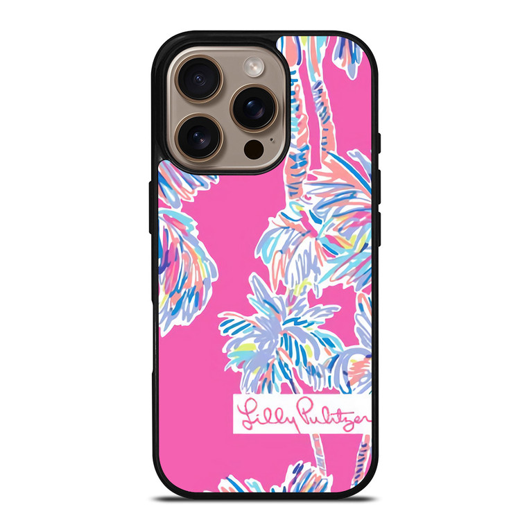 LILLY PULITZER PALM TREES iPhone 16 Pro Case Cover