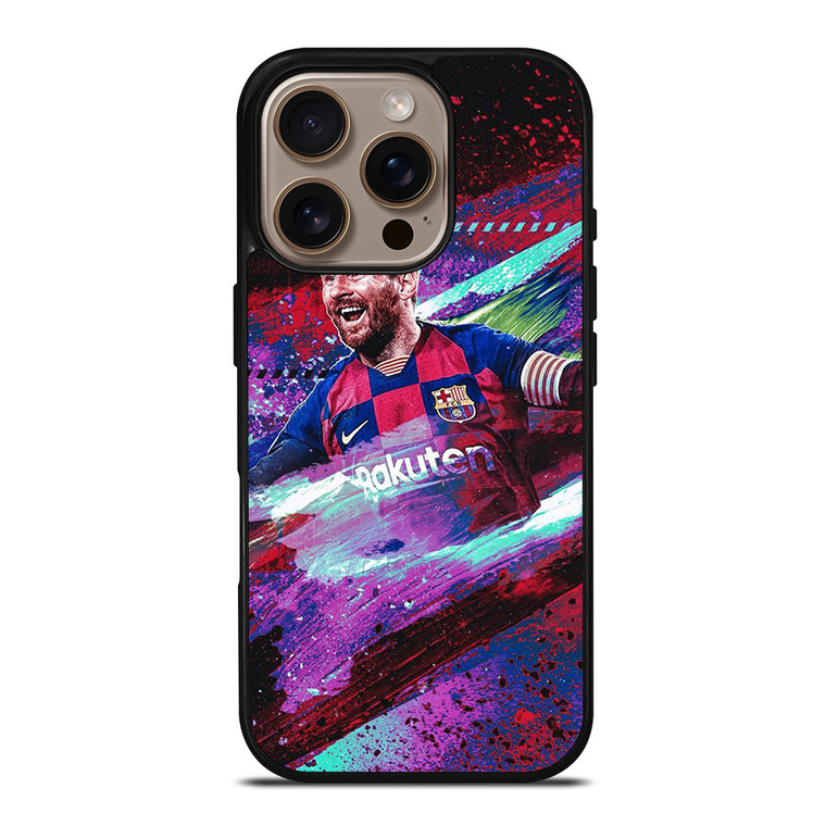 LIONEL MESSI BARCELONA ART iPhone 16 Pro Case Cover