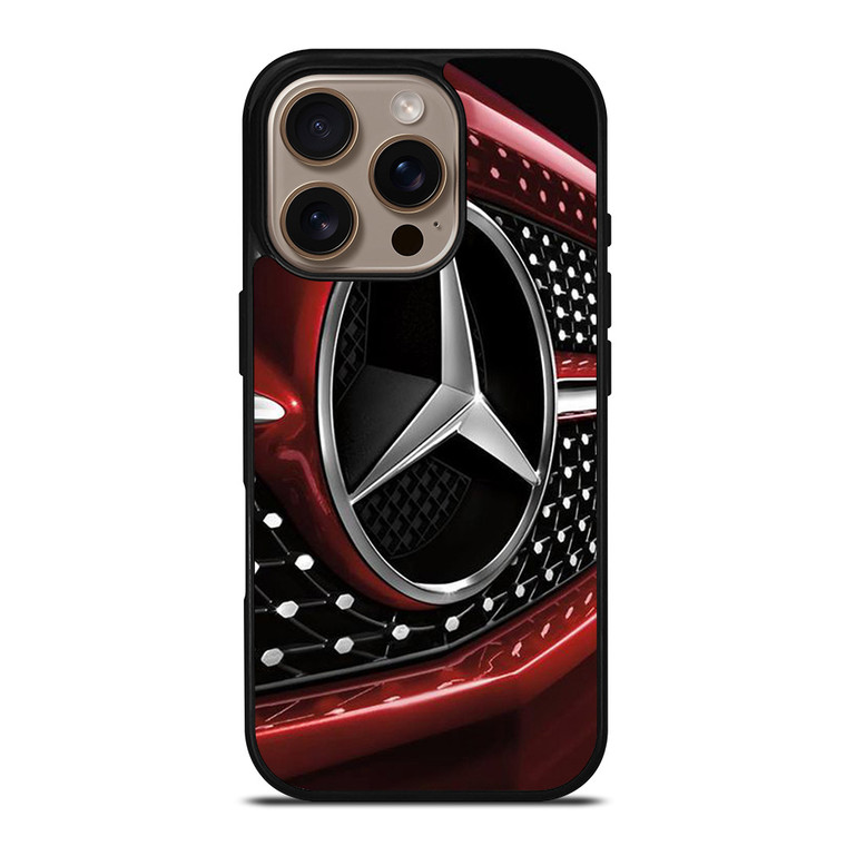MERCEDES BENZ LOGO RED ICON iPhone 16 Pro Case Cover