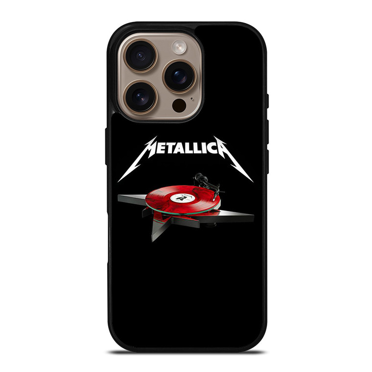 METALLICA BAND LOGO TURNTABLE iPhone 16 Pro Case Cover