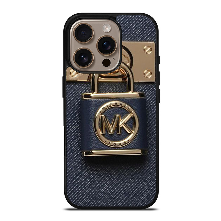 MICHAEL KORS LOGO MK PADLOCK iPhone 16 Pro Case Cover