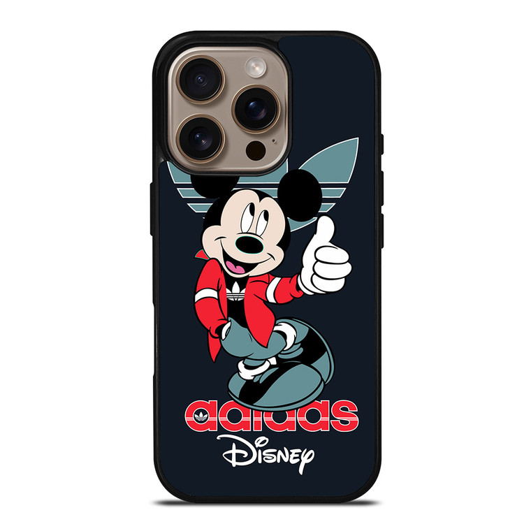 MICKEY MOUSE ADIDAS LOGO iPhone 16 Pro Case Cover