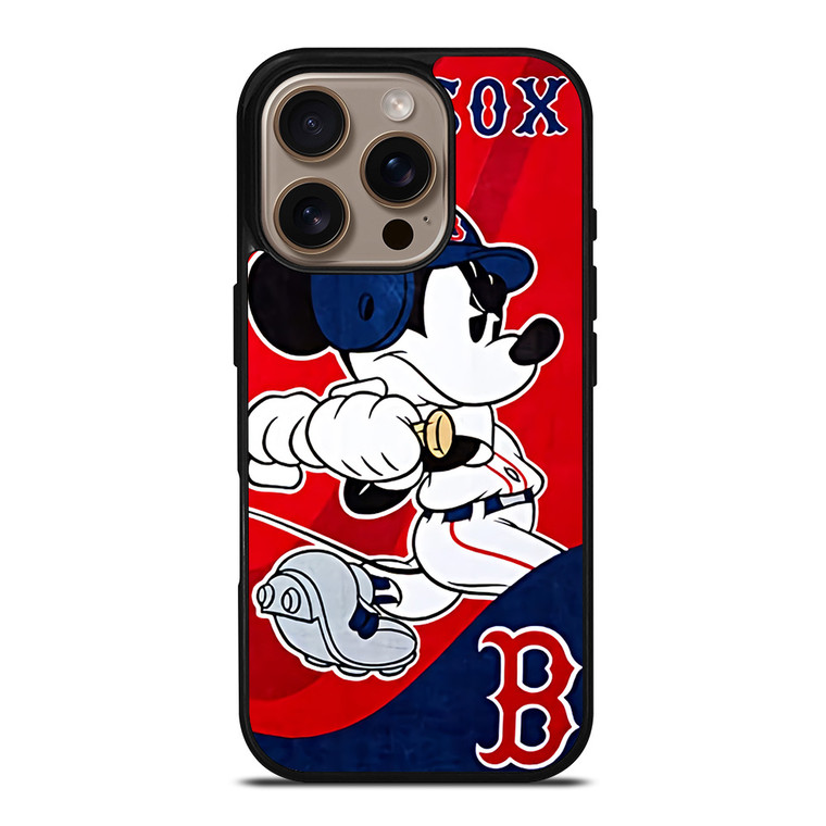 MICKEY MOUSE BOSTON RED SOX iPhone 16 Pro Case Cover