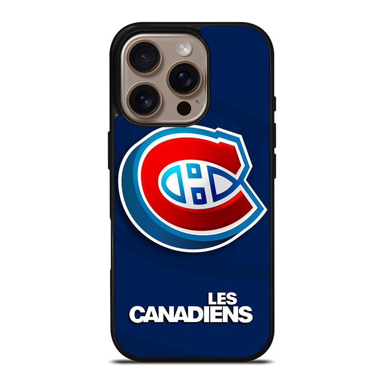 MONTREAL LES CANADIENS NHL 3D LOGO iPhone 16 Pro Case Cover