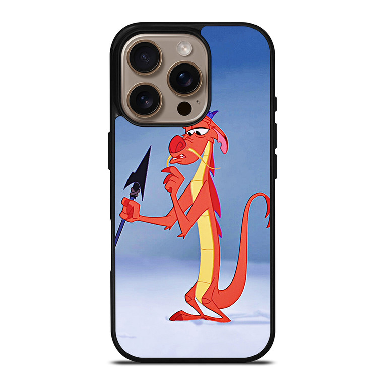 MUSHU DRAGON MULAN DISNEY CARTOON iPhone 16 Pro Case Cover