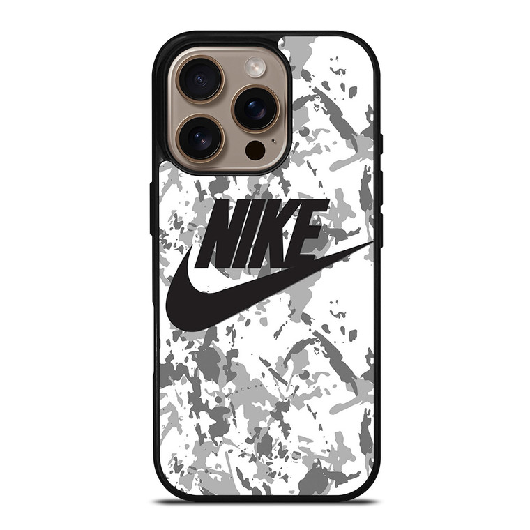 NIKE CAMO LOGO iPhone 16 Pro Case Cover