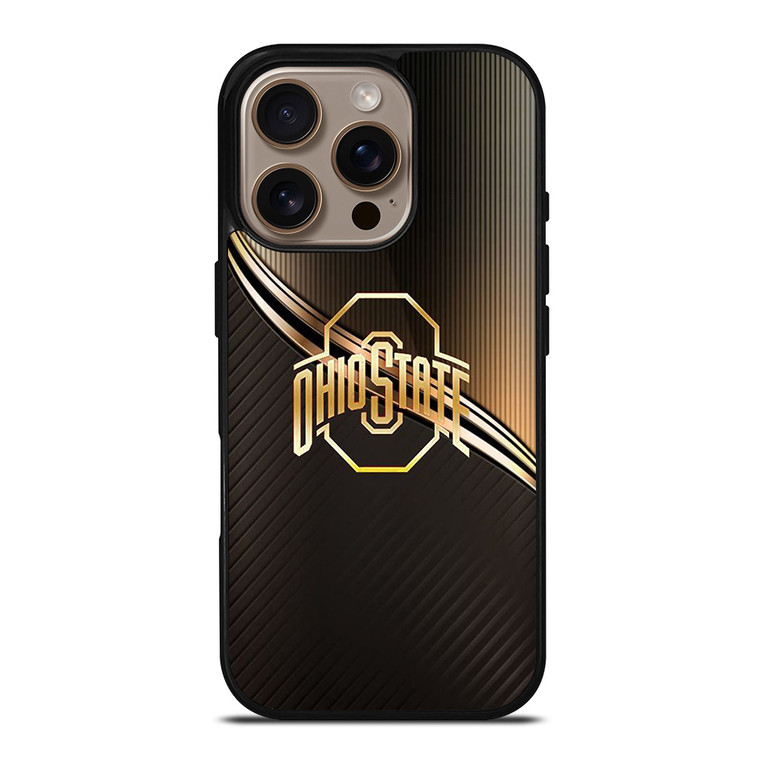 OHIO STATE FOOTBALL GOLD LOGO iPhone 16 Pro Case Cover