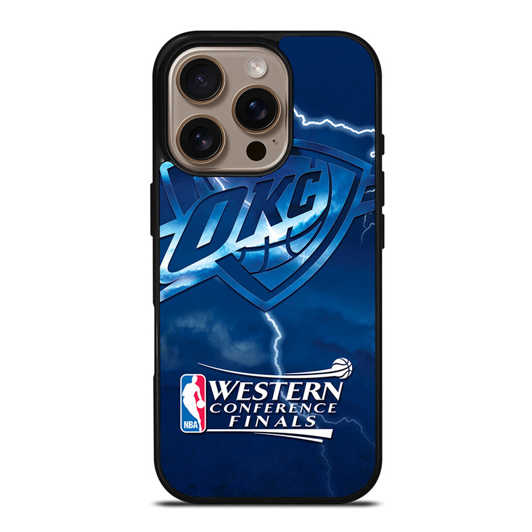 OKC OKLAHOMA CITY THUNDER NBA iPhone 16 Pro Case Cover