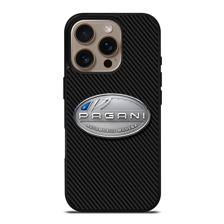 PAGANI AUTOMOBILI CARBON LOGO iPhone 16 Pro Case Cover