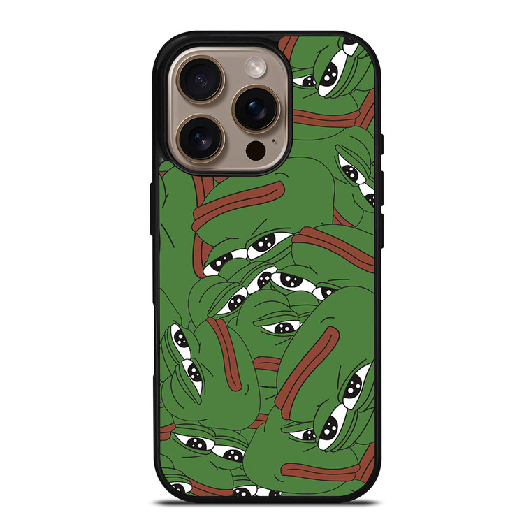PEPE THE SMUG FROG COLLAGE iPhone 16 Pro Case Cover