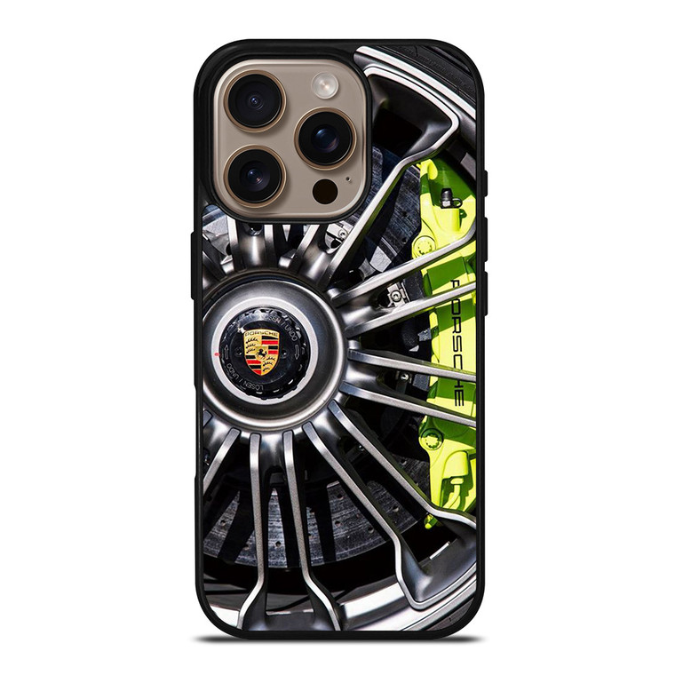 PORSCHE CAR ICON WHEEL LOGO iPhone 16 Pro Case Cover