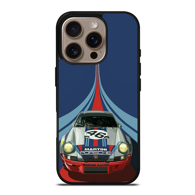 PORSCHE MARTINI RACING CAR LOGO 46 iPhone 16 Pro Case Cover