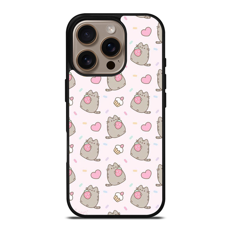 PUSHEEN CAT STRAWBERRY CAKE iPhone 16 Pro Case Cover PUSHEEN CAT STRAWBERRY CAKE iPhone 16 Pro Case Cover