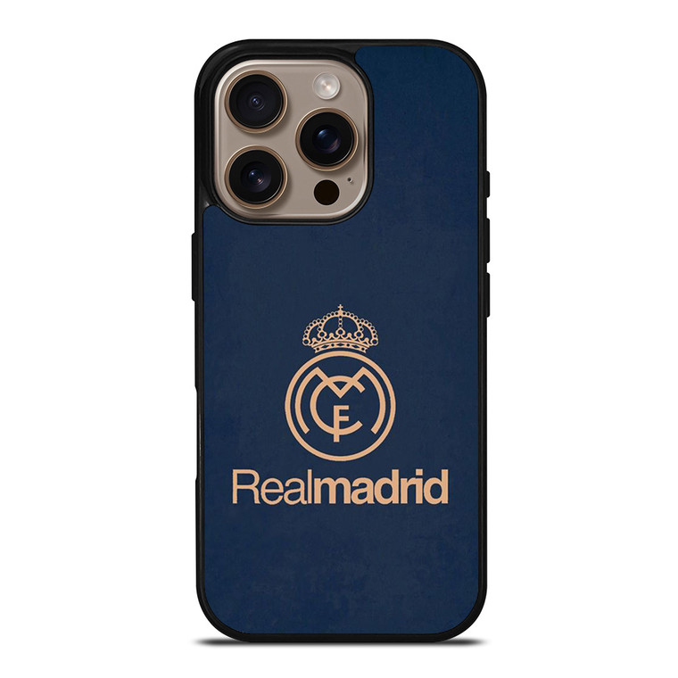 REAL MADRID ELEGANT LOGO iPhone 16 Pro Case Cover