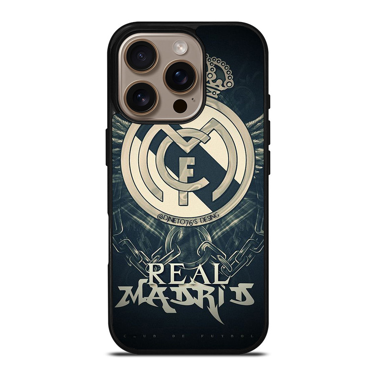 REAL MADRID FC LOGO iPhone 16 Pro Case Cover REAL MADRID FC LOGO iPhone 16 Pro Case Cover