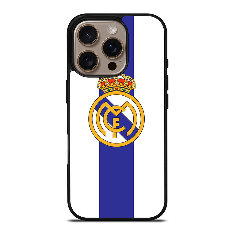 REAL MADRID FOOTBALL LOGO iPhone 16 Pro Case Cover