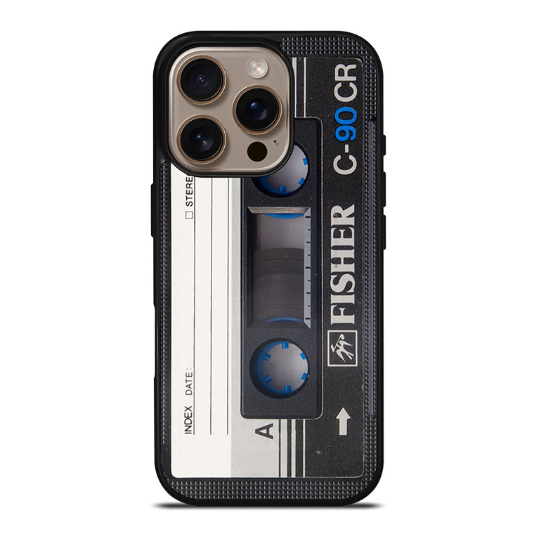 RETRO CASSETTE TAPE C-90 CR iPhone 16 Pro Case Cover