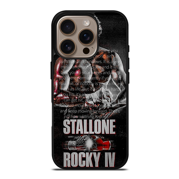 ROCKY BALBOA QUOTE ART iPhone 16 Pro Case Cover