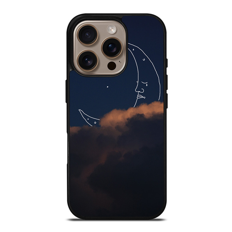 SAD CRESCENT MOON iPhone 16 Pro Case Cover