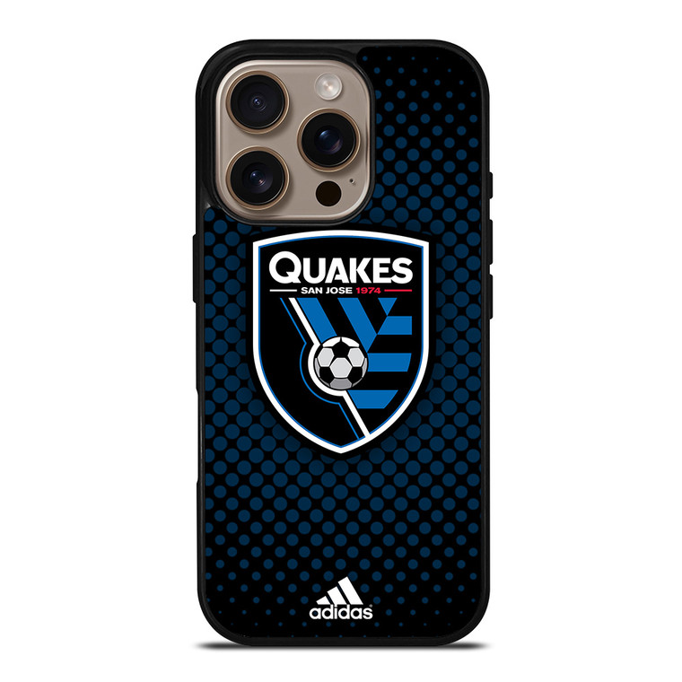SAN JOSE EARTHQUAKES SOCCER MLS ADIDAS iPhone 16 Pro Case Cover