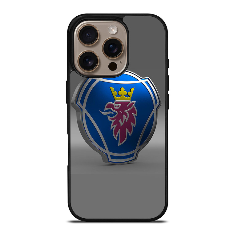 SCANIA TRUCK SAAB 3D LOGO iPhone 16 Pro Case Cover SCANIA TRUCK SAAB 3D LOGO iPhone 16 Pro Case Cover